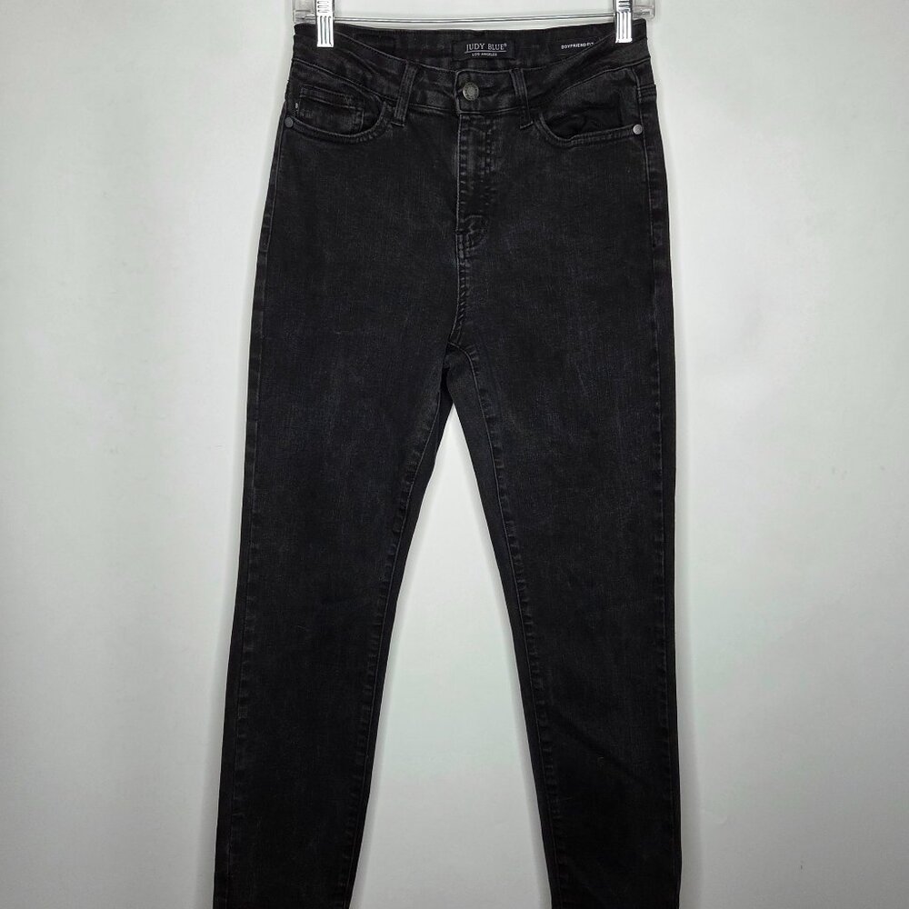 Judy Blue Boyfriend Fit Jeans Size 28 Women's Black 26.5 Inseam